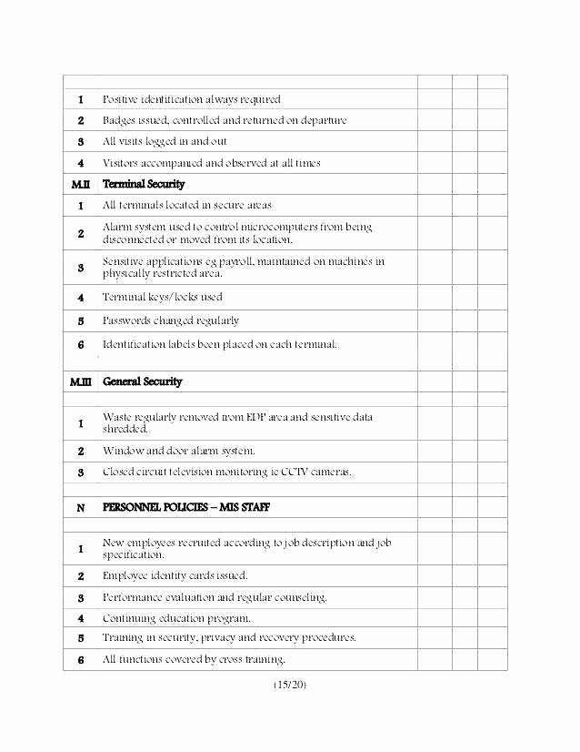 Physical Security Plan Template Luxury 30 Physical Security Plan Template