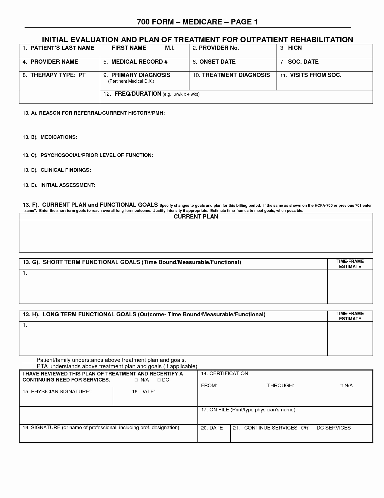 Physical therapy forms Template Awesome Best S Of Pt Initial Evaluation Samples Sheet