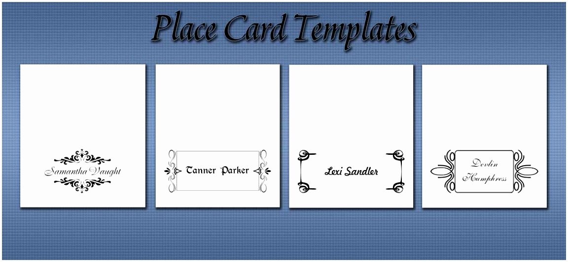 Place Card Template Word Beautiful 6 Gartner Place Card Template Aawer