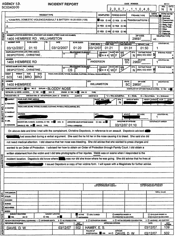 Police Report Template Pdf Fresh Police Report Detective Type