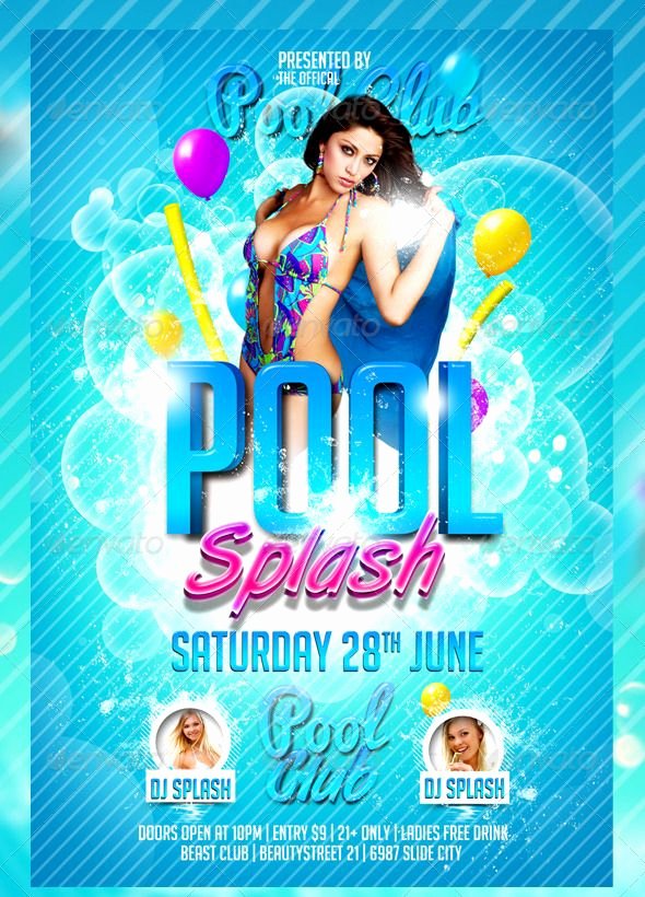 Pool Party Flyer Templates Luxury 10 Best Summer Flyers Images On Pinterest