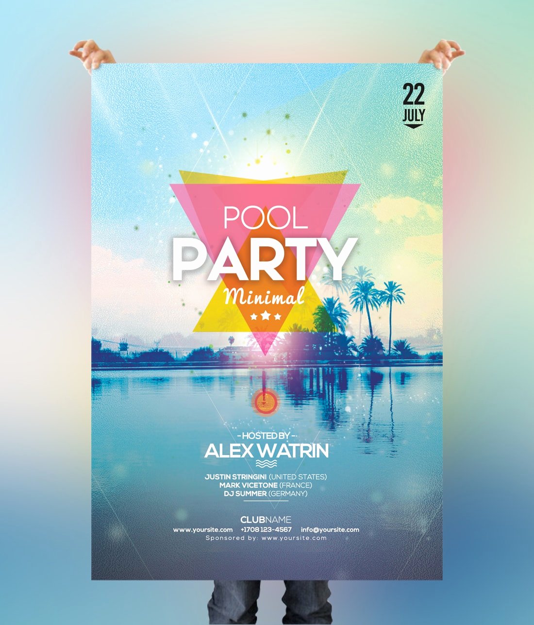 Pool Party Flyers Templates Beautiful Pool Party Free Summer Psd Flyer Template Psdflyer