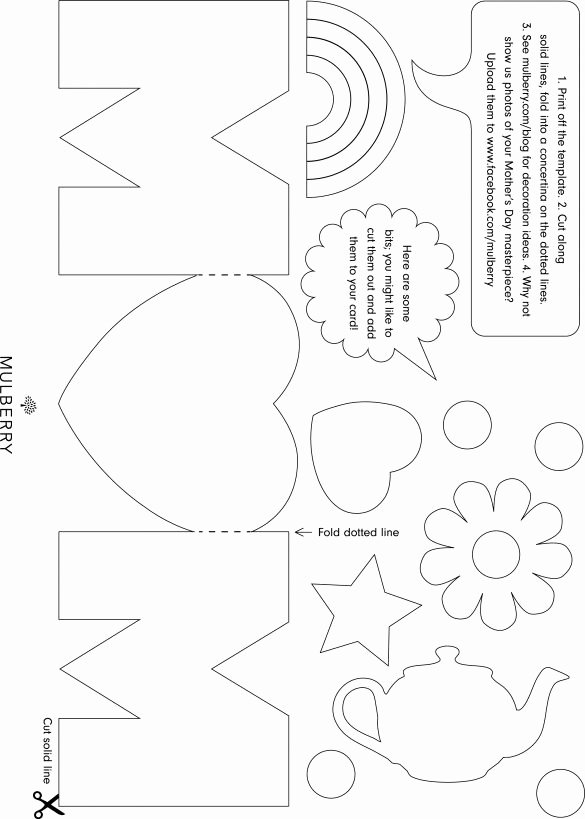 Postcard Template for Kids Inspirational Mothers Day Card Template Print Print Print