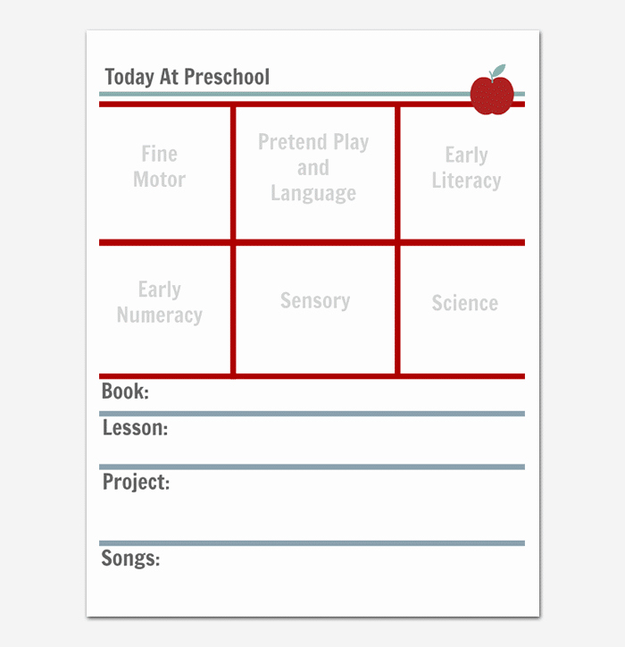 Pre Kindergarten Lesson Plan Template Unique Preschool Lesson Plan Template Daily Weekly Monthly