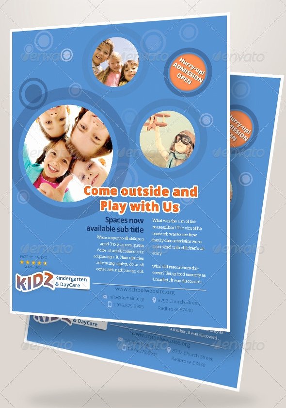Preschool Flyer Template Free Awesome 31 Elegant Daycare Flyers Word Psd Ai Eps Vector