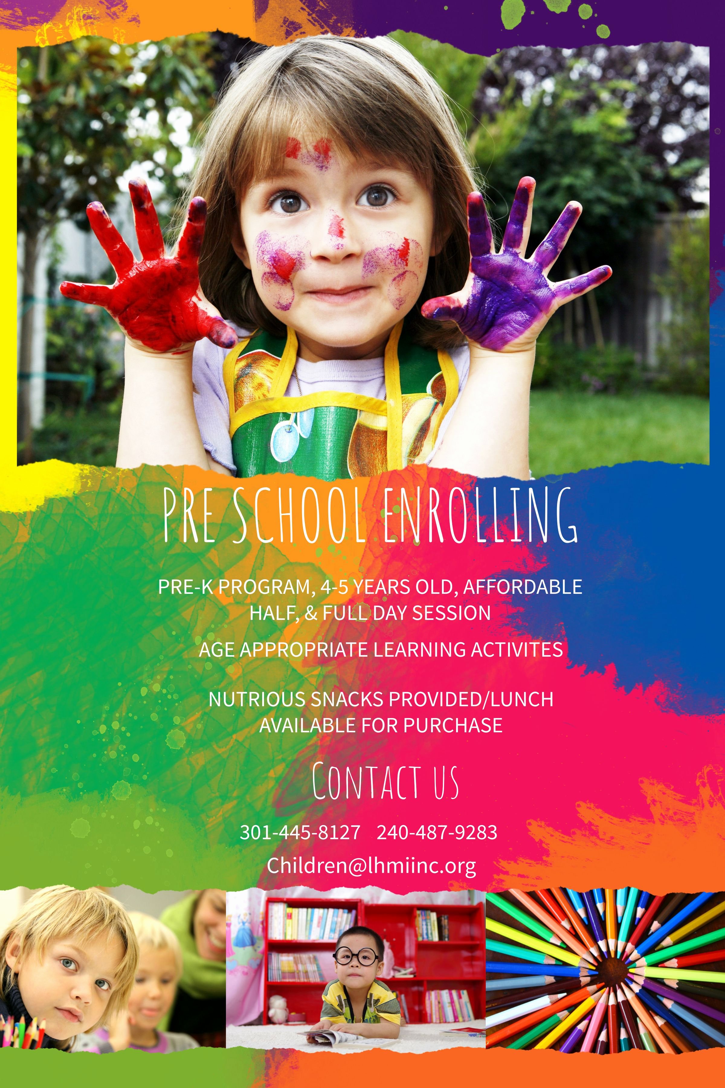 Preschool Flyer Template Free Fresh Preschool Enrollment Colorful Poster Flyer Template
