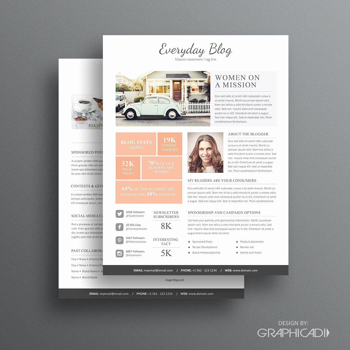 Press Kit Template Word Awesome Media Kit Template 08 2 Page Media Kit Template Ad