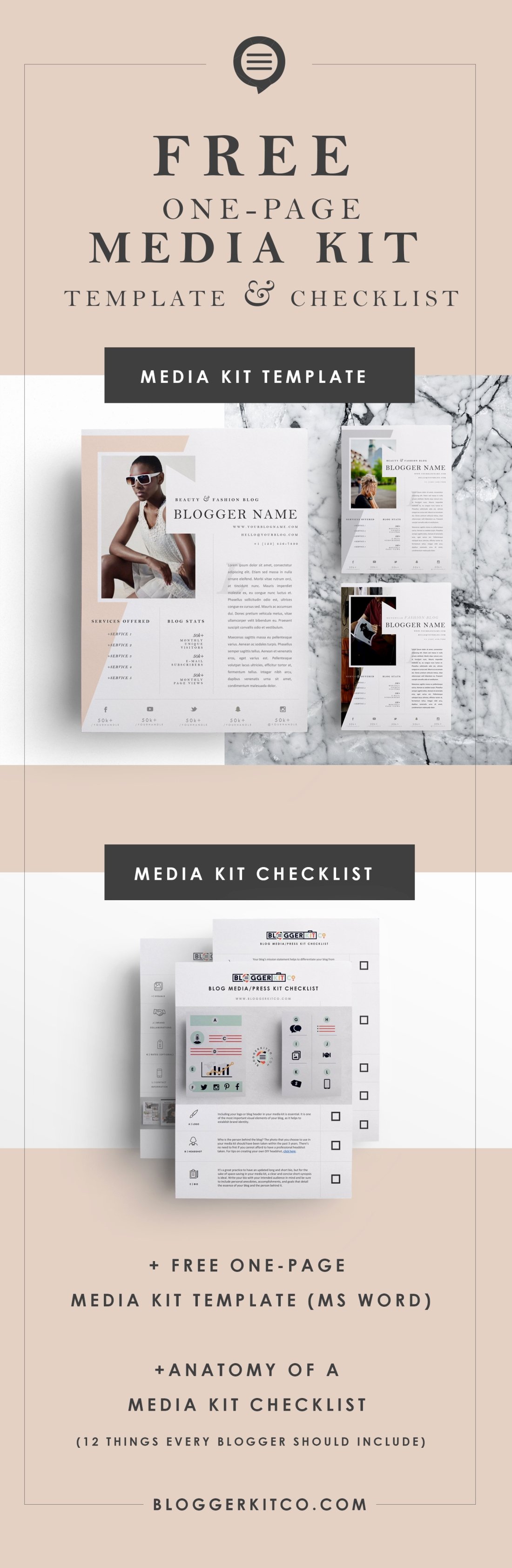 Press Kit Templates Free Luxury Anatomy Of A Media Kit What Every Blogger Should Include