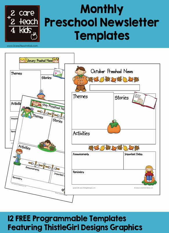 Print Newsletter Template Free Lovely Free Printable Preschool Newsletter Templates