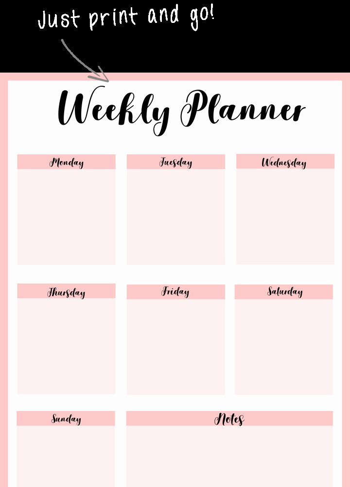 Printable Daily Planner Template Lovely 12 Free Printable Weekly Planner Pdf Templates [2018]