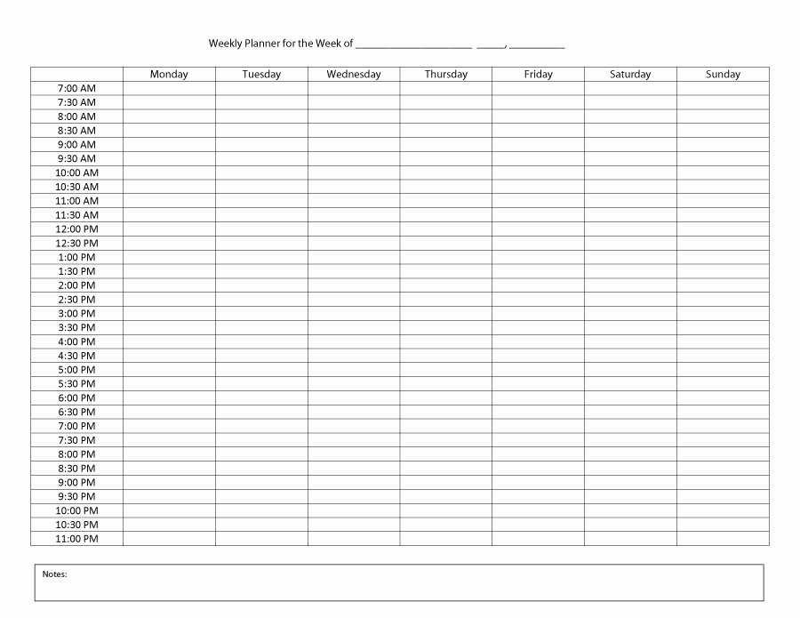 Printable Daily Planner Template Lovely 47 Printable Daily Planner Templates Free In Word Excel Pdf