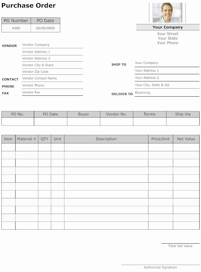 Printable order form Template New Purchase order form Template order form