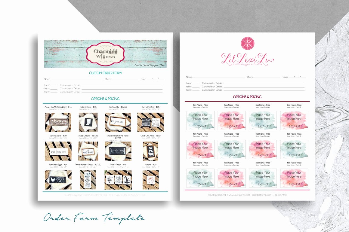 Printable order form Templates Inspirational order form Template for Boutiques &amp; Craft Shows Printable 8 5