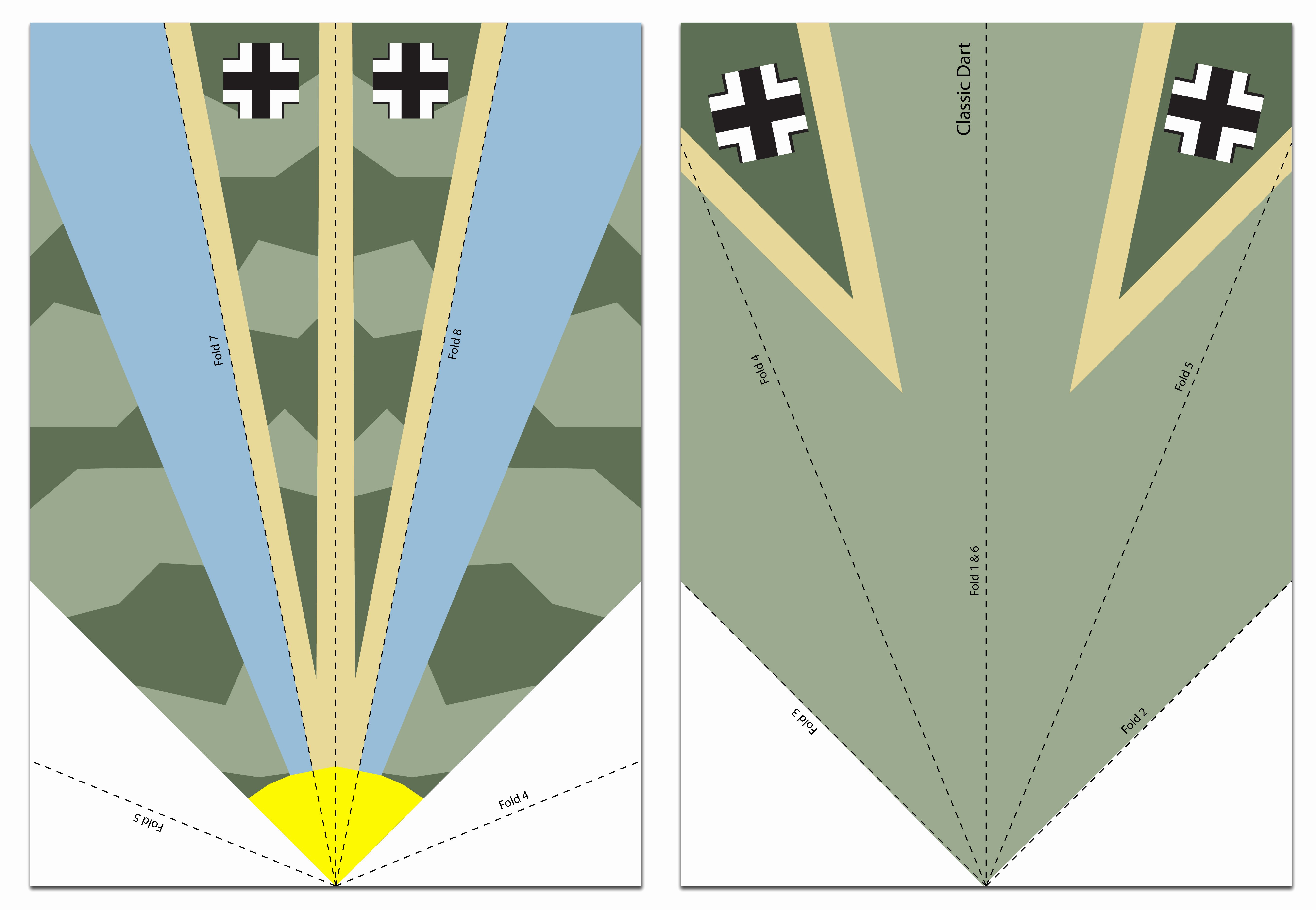 Printable Paper Airplane Template Fresh 1930s &amp; World War Ii Paper Planes