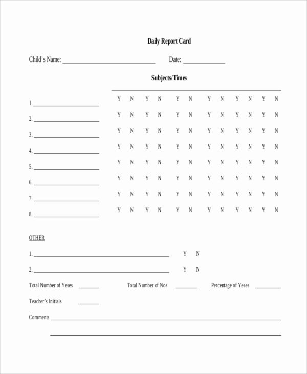 Printable Report Card Templates Best Of 11 Report Card Templates Word Docs Pdf Pages