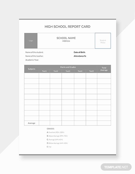 Printable Report Card Templates Unique Free Report Card Templates