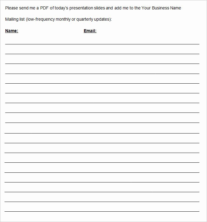 Printable Sign Up Sheet Template Best Of Signup Sheet Pdf