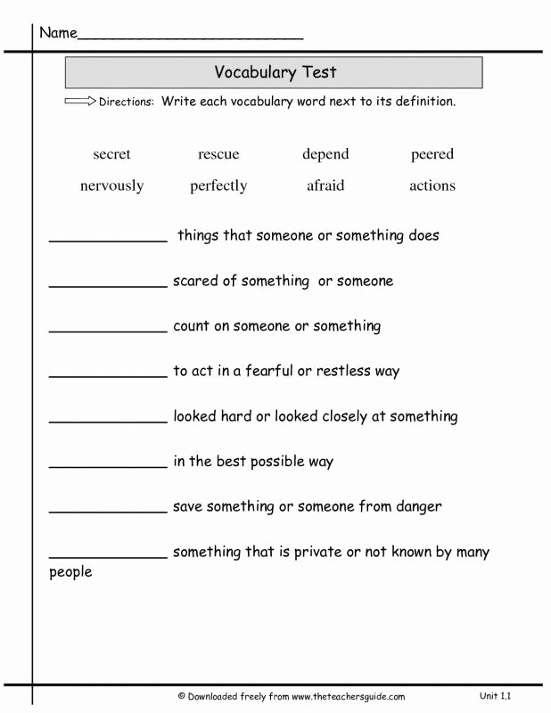 Printable Spelling Test Template Elegant Spelling Test Template