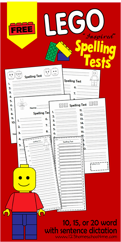 Printable Spelling Test Template Luxury Free Lego Spelling Test Printables and Blank Worksheets