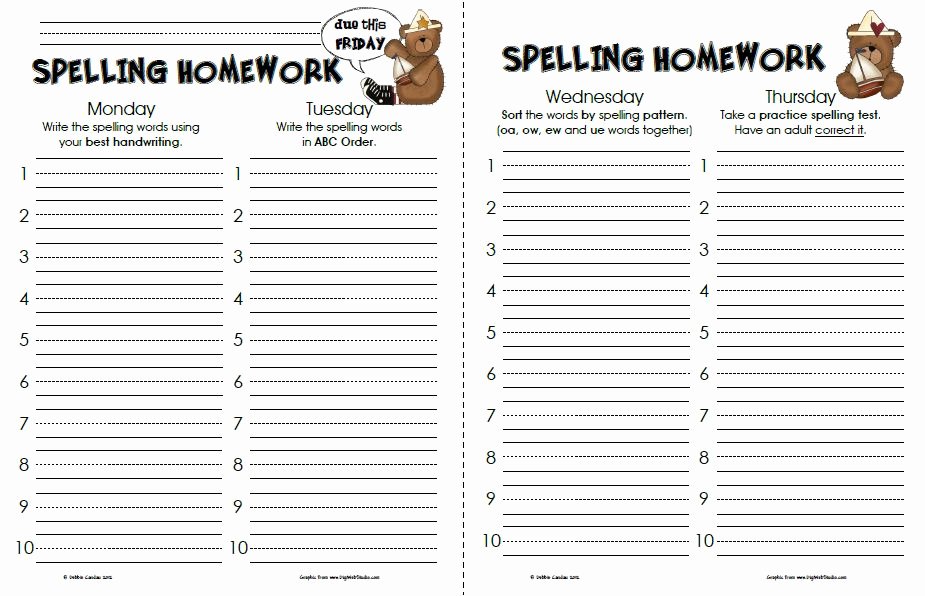 Printable Spelling Test Template Luxury Sailing Through 1st Grade January 2012