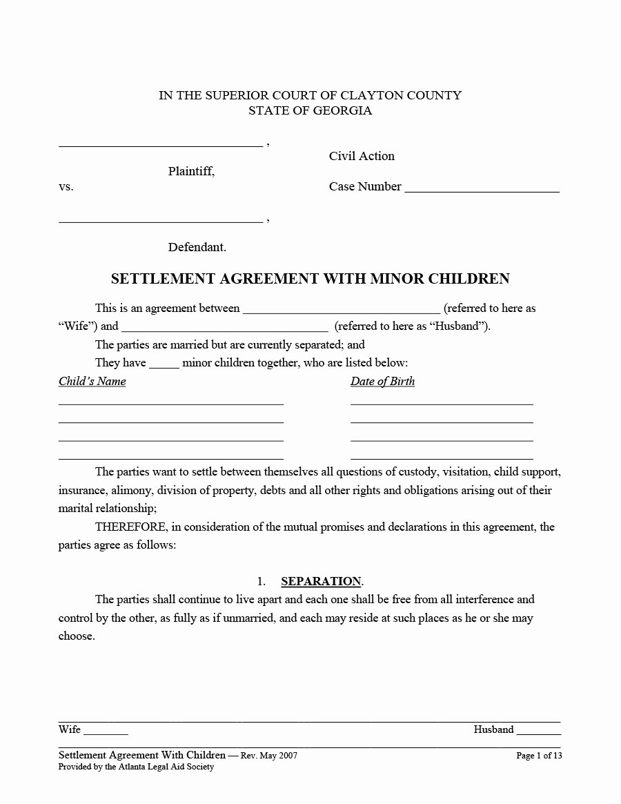 Private Child Support Agreement Template Unique 32 Free Child Support Agreement Templates Pdf &amp; Ms Word