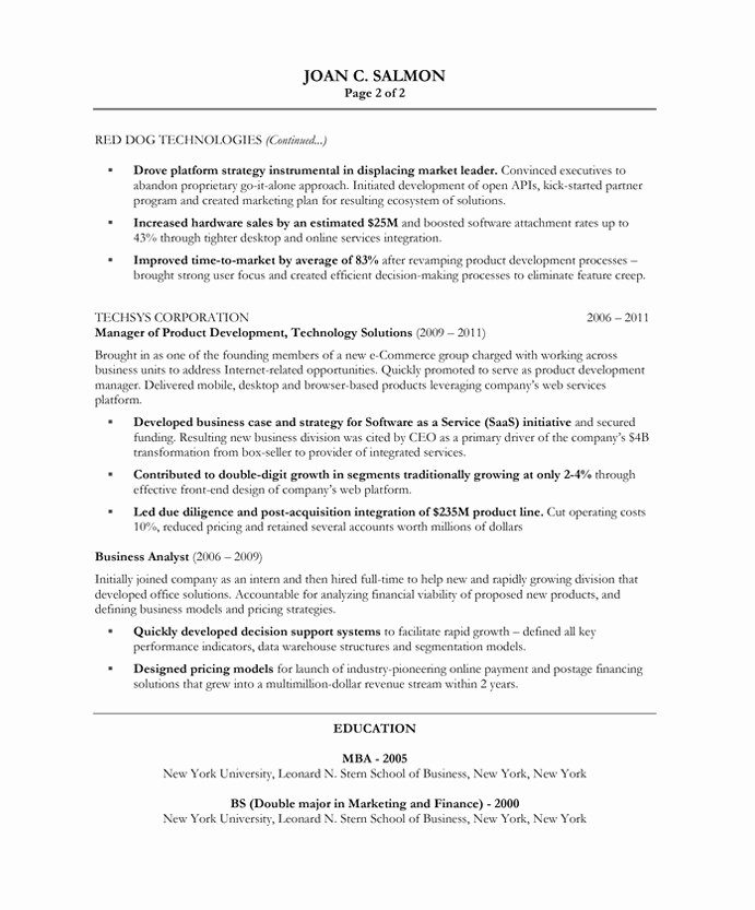 Product Manager Resume Template New Product Manager Free Resume Samples