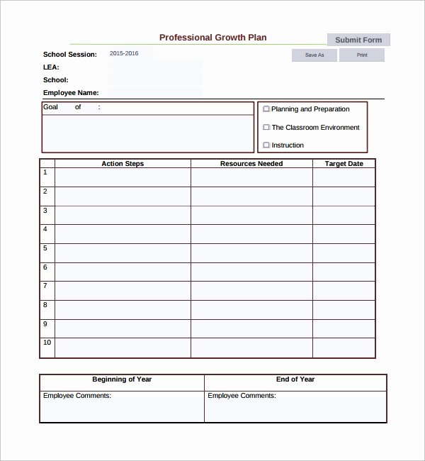 Professional Growth Plan Templates Unique Sample Growth Plan Template 10 Free Documents In Pdf Word