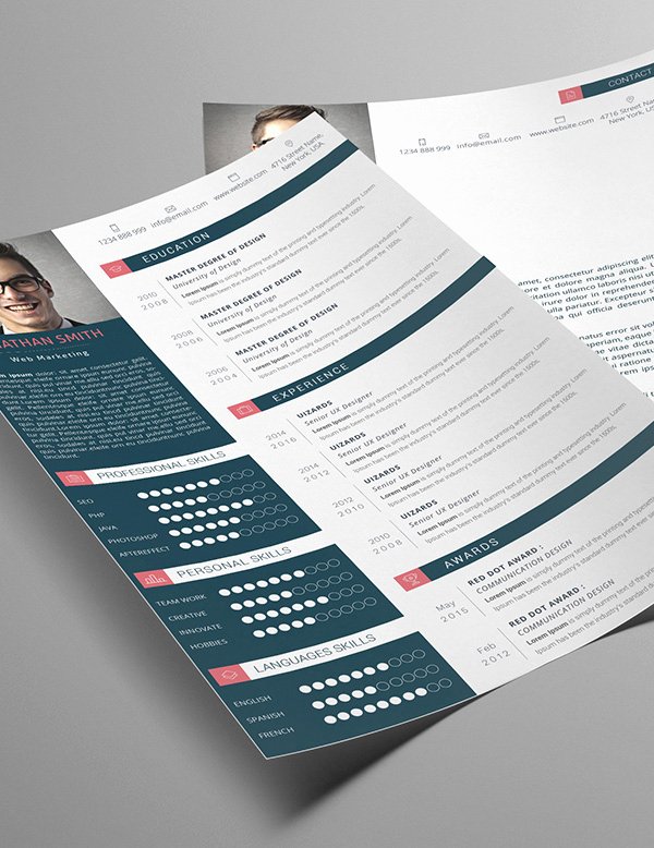 Professional Portfolio Cover Page Template Elegant 18 Professional Cv Resume Templates and Cover Letter