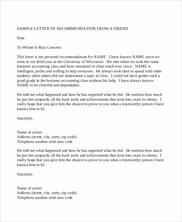 Professional Reference Letter Template Best Of Reference Letters
