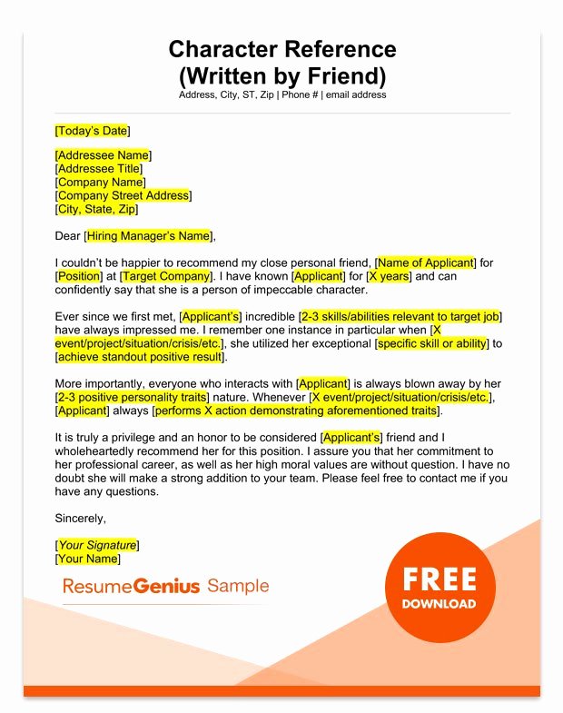 Professional Reference Letter Template Luxury Letter Of Re Mendation Samples &amp; Templates for