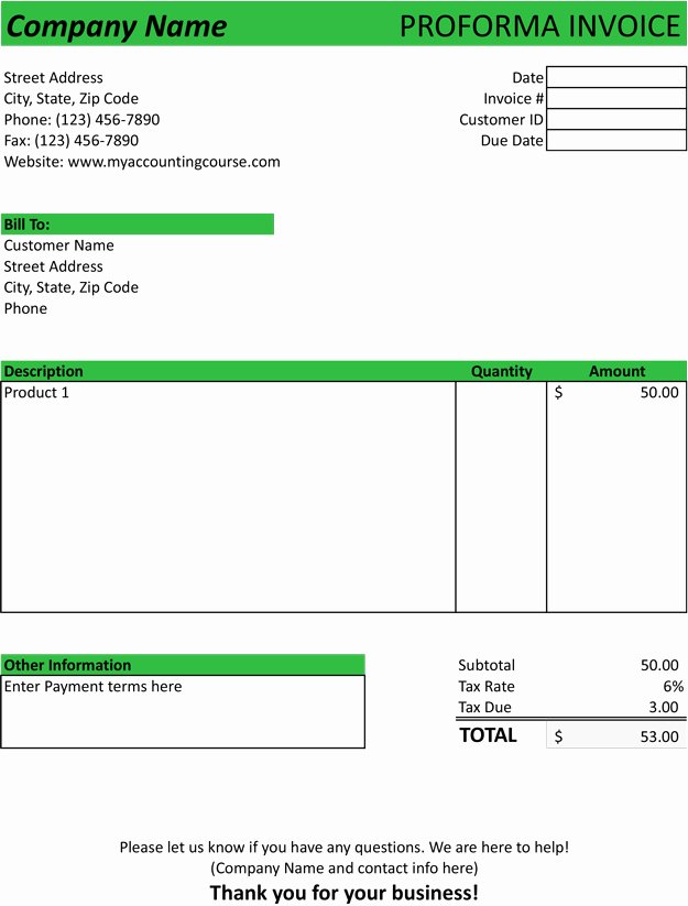 Proforma Invoice Template Excel Lovely Proforma Invoice Template Sample form
