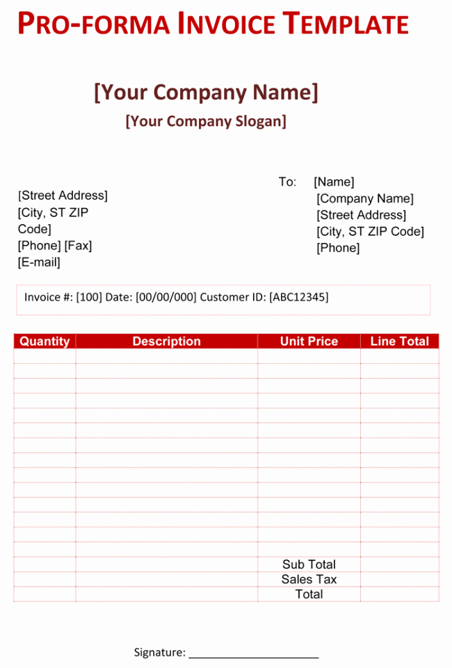 Proforma Invoice Template Excel Lovely Proforma Invoice Template What S so Trendy About Proforma