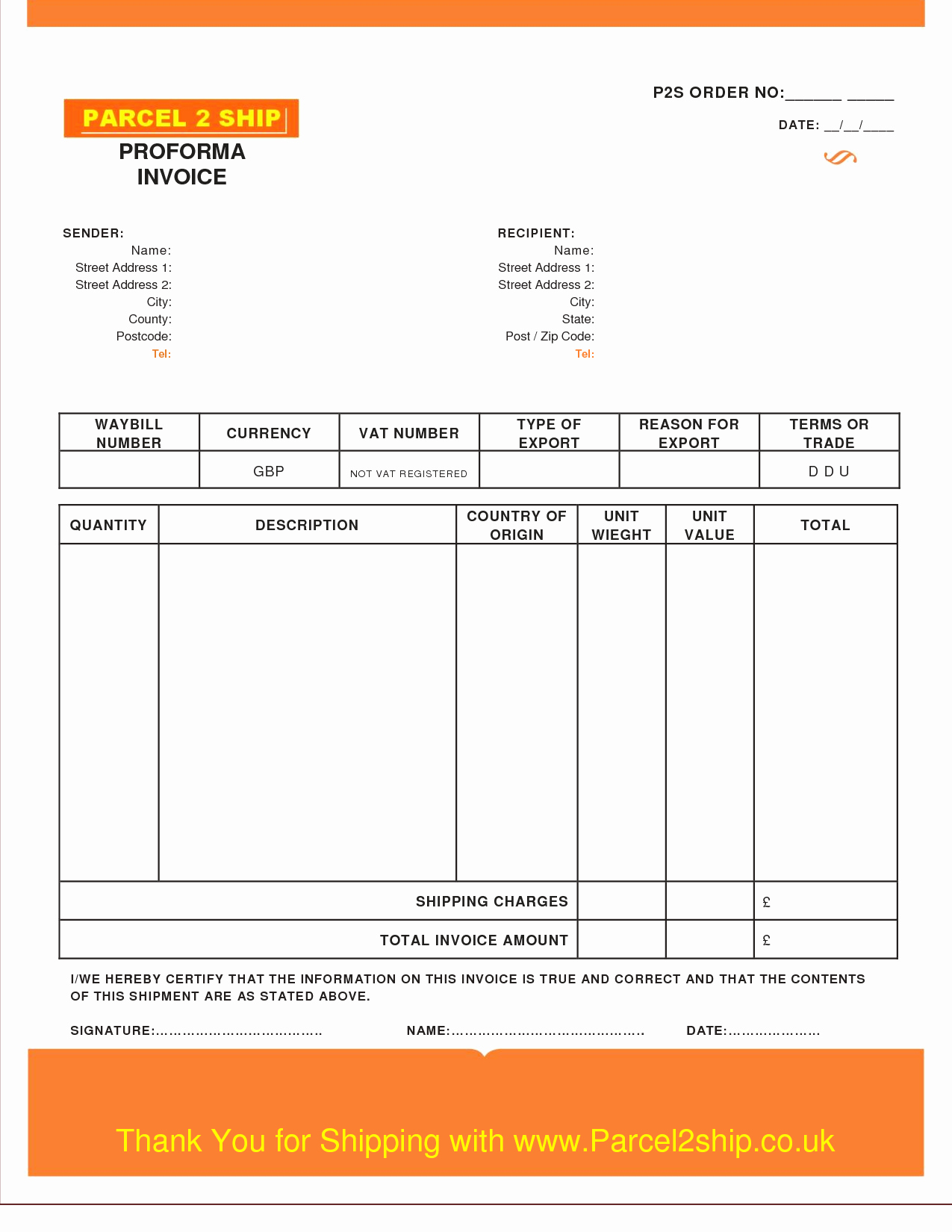 Proforma Invoice Template Excel New Proforma Invoice Template Uk