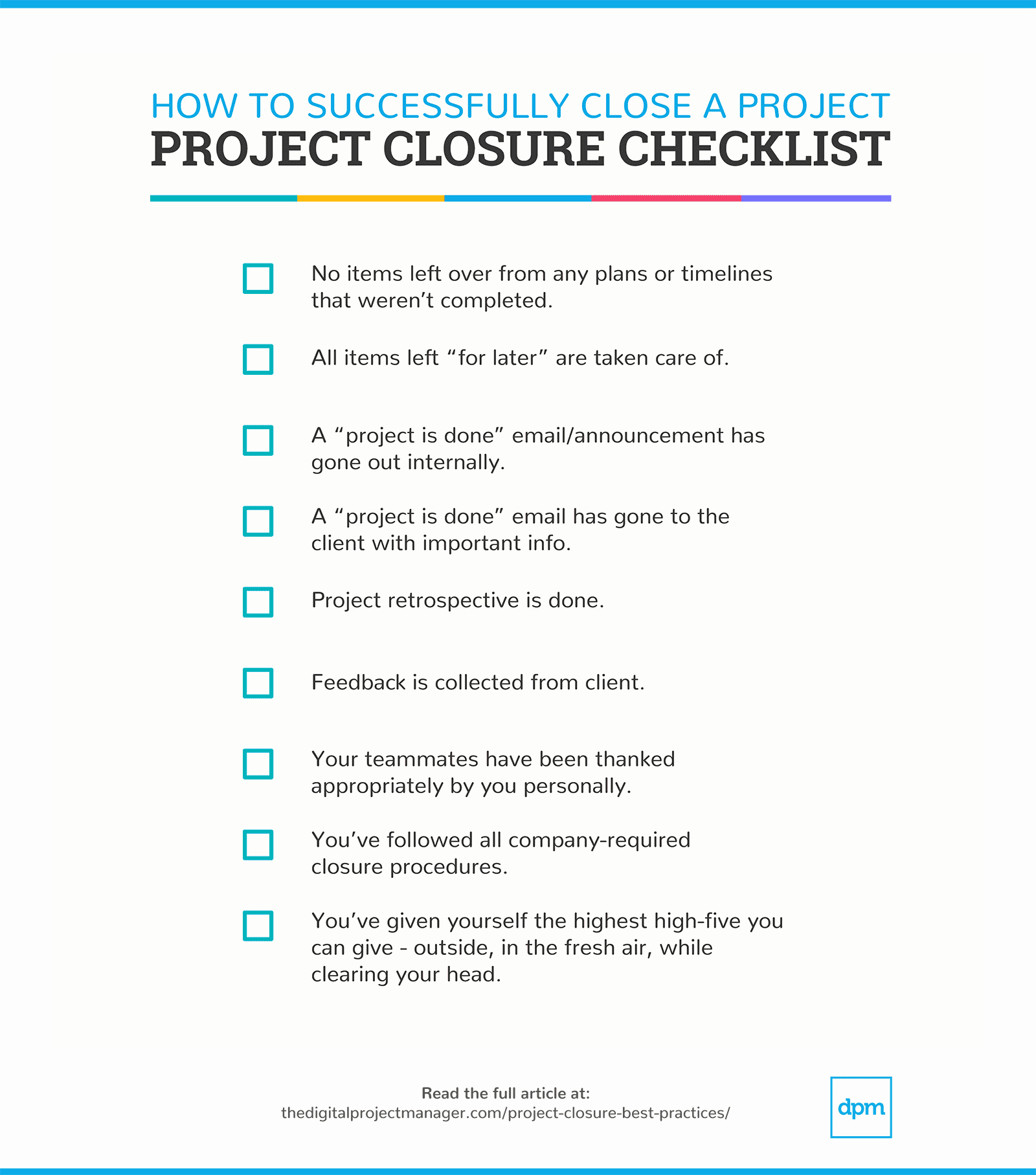 Project Closeout Checklist Template New Close Your Projects Successfully with these Project