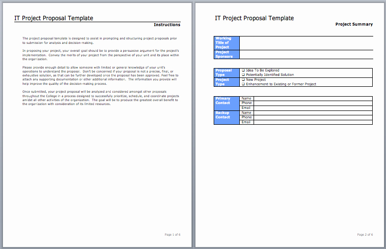 Project Proposal Template Word New Project Proposal Template 27 Free Premium Word
