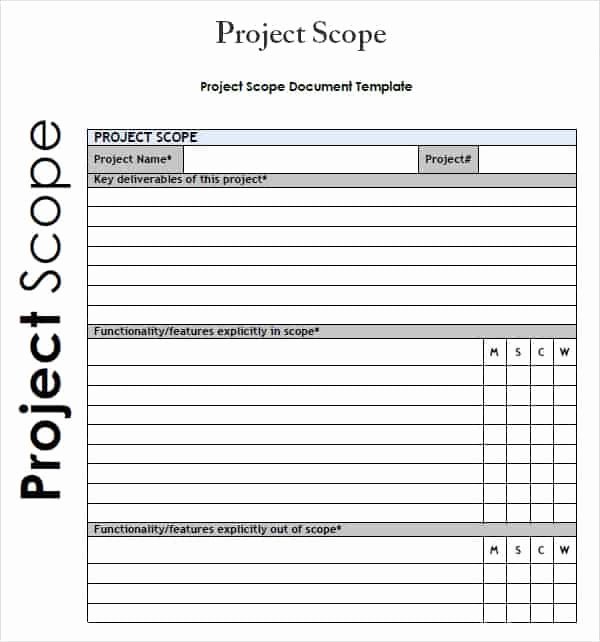 Project Scope Template Word Beautiful 3 Free Project Scope Statement Templates Word Excel