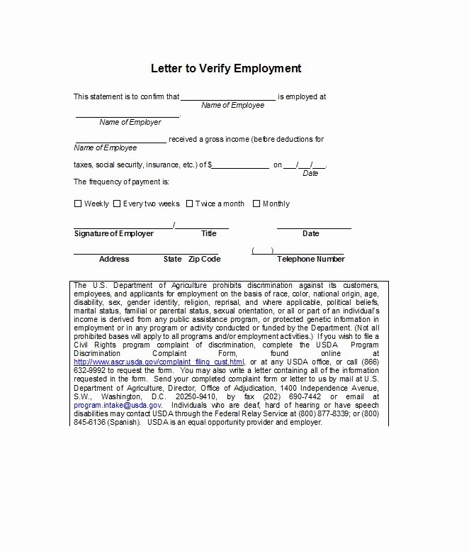 Proof Of Employment Letter Template Inspirational 40 Proof Of Employment Letters Verification forms &amp; Samples