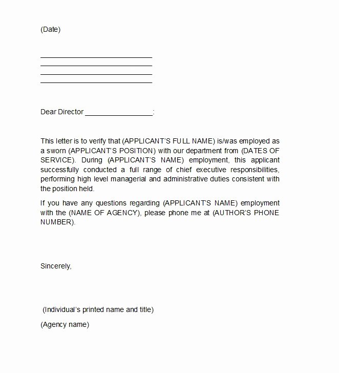 Proof Of Employment Letter Template Luxury 40 Proof Of Employment Letters Verification forms &amp; Samples