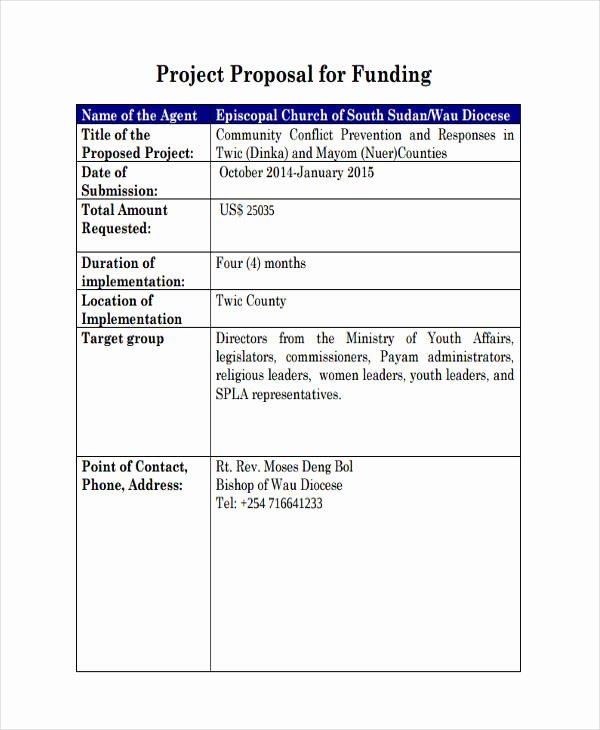 Proposal for Funding Template Unique Free 57 Proposal Templates and Examples In Pdf