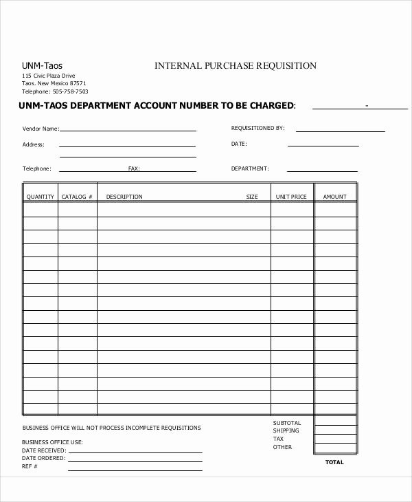 Purchase order Request form Template Luxury 28 Of Generic tool Request forms Template