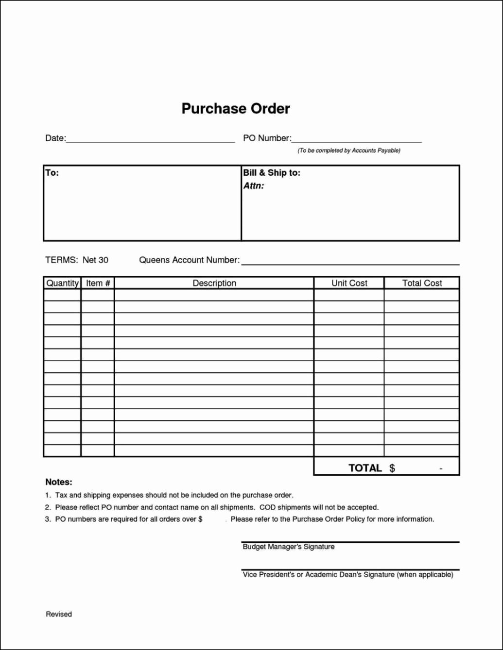 Purchase order Template Microsoft Word Awesome Microsoft Fice Purchase order Template