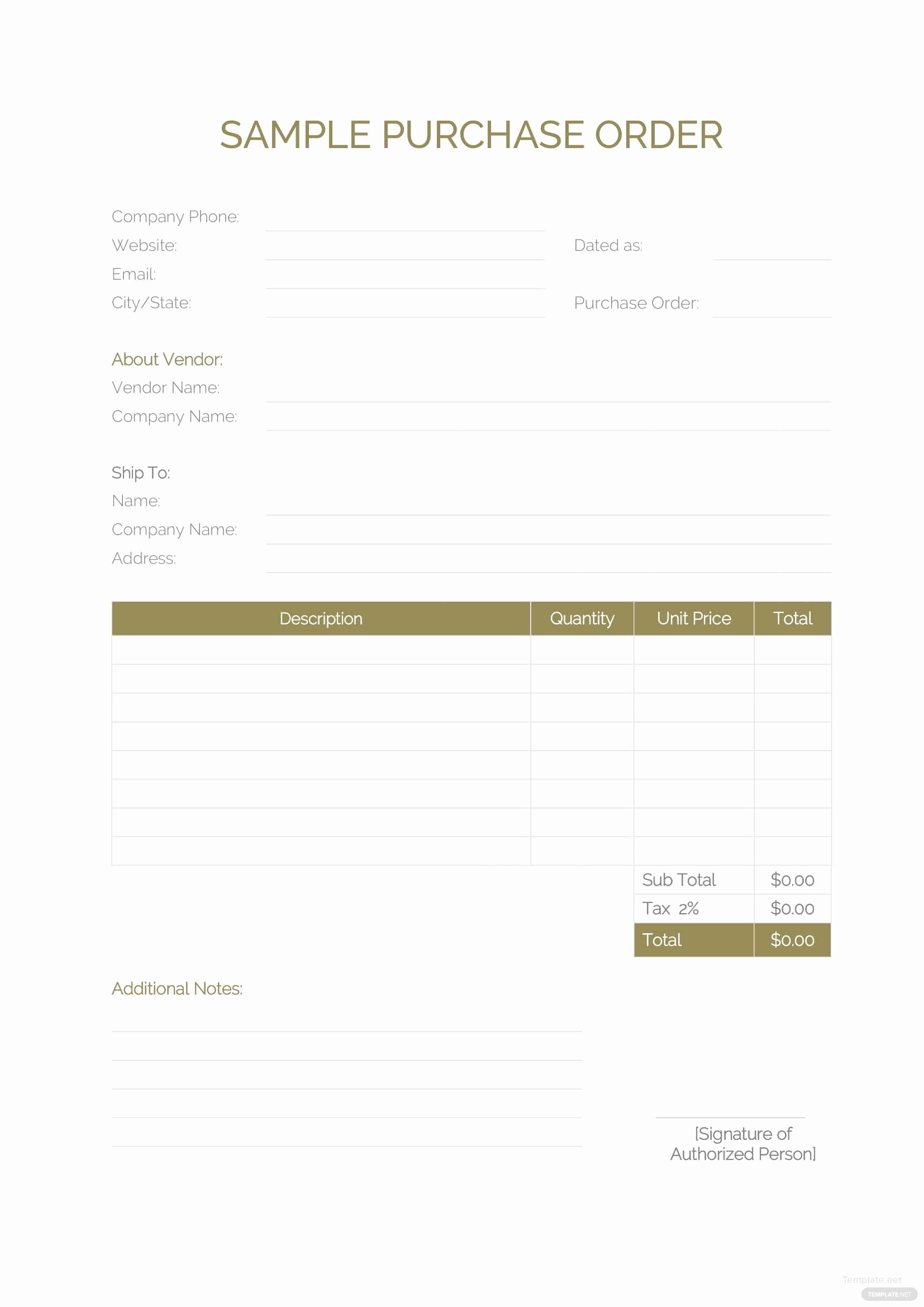 Purchase order Template Microsoft Word Best Of Sample Purchase order Template In Microsoft Word Excel