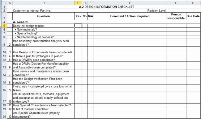 Quality Control Plan Template Excel Awesome Quality Checklist Template Excel