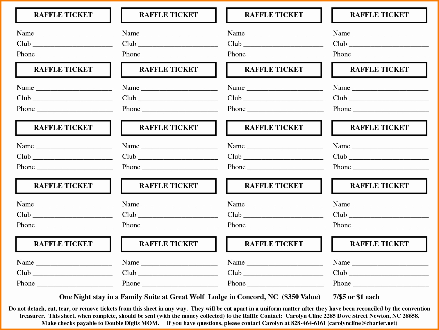Raffle Tickets Template Word New Free Raffle Ticket Template for Word
