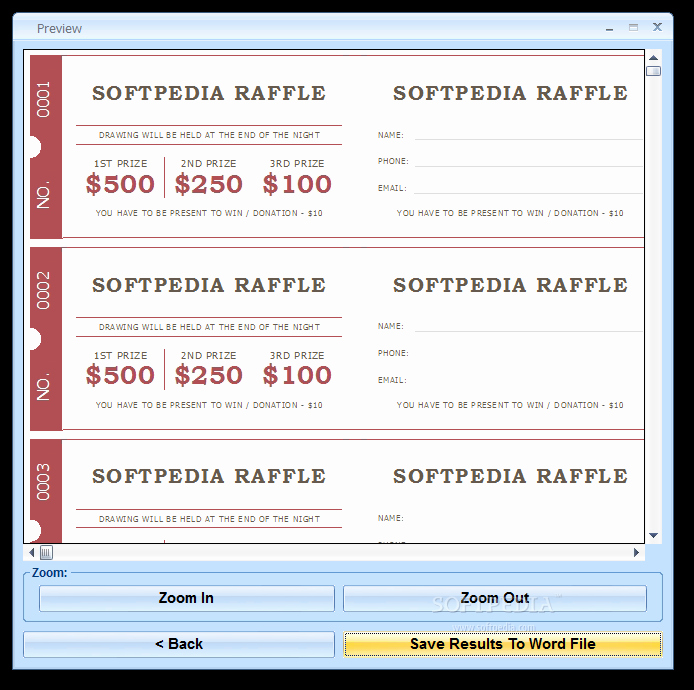 Raffle Tickets Template Word Unique Numbering Raffle Tickets In Microsoft Word
