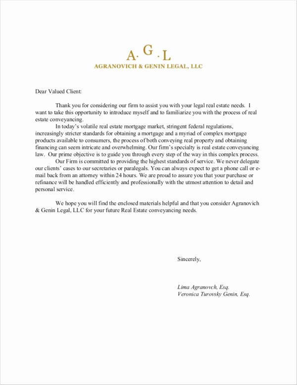 Real Estate Letter Templates Lovely Free 3 Real Estate Thank You Letter Samples and Templates