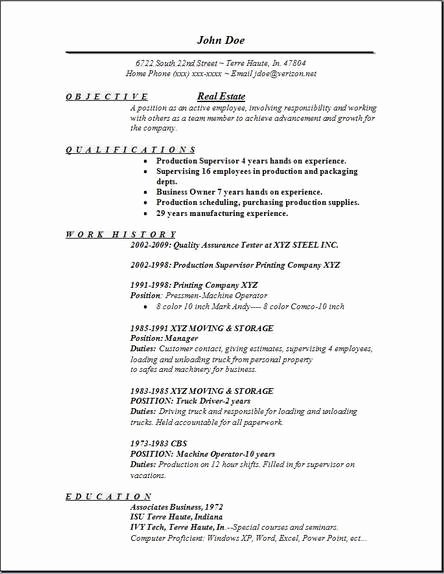 Real Estate Resume Templates Elegant Real Estate Resume Examples Samples Free Edit with Word