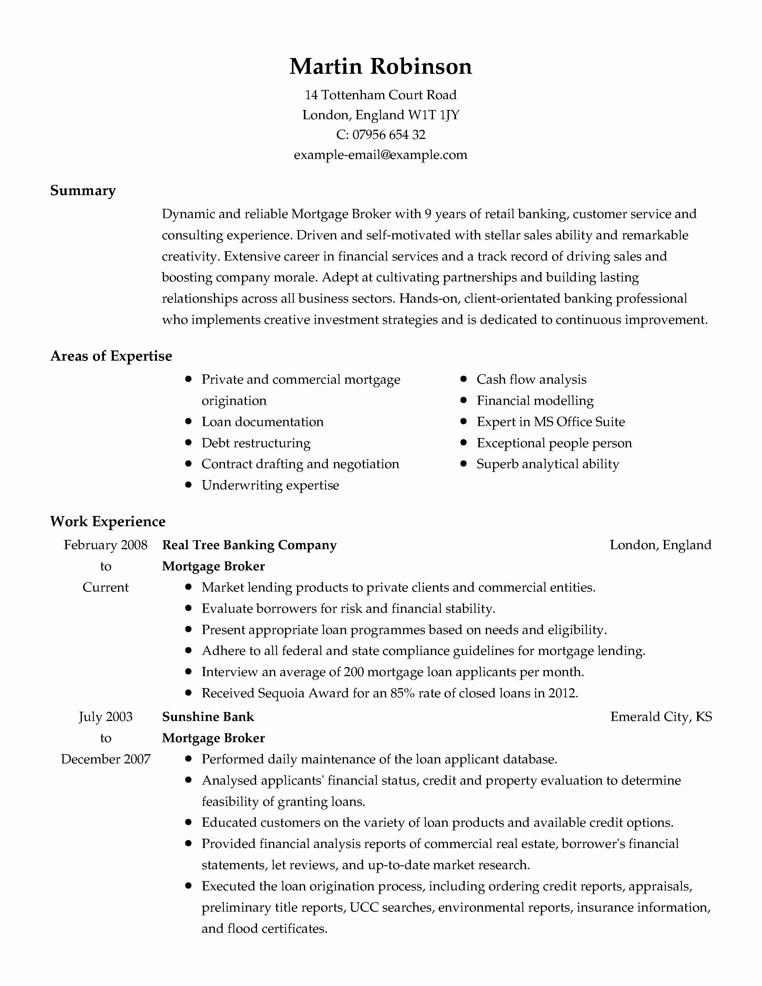 Real Estate Resume Templates New Amazing Real Estate Resume Examples to Get You Hired