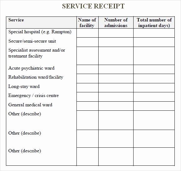 Receipt for Services Template Best Of Free 8 Sample Service Receipt Templates In Google Docs