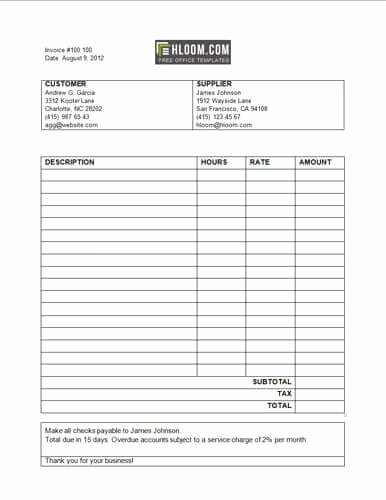 Receipt for Services Template New Receipt Template for Services